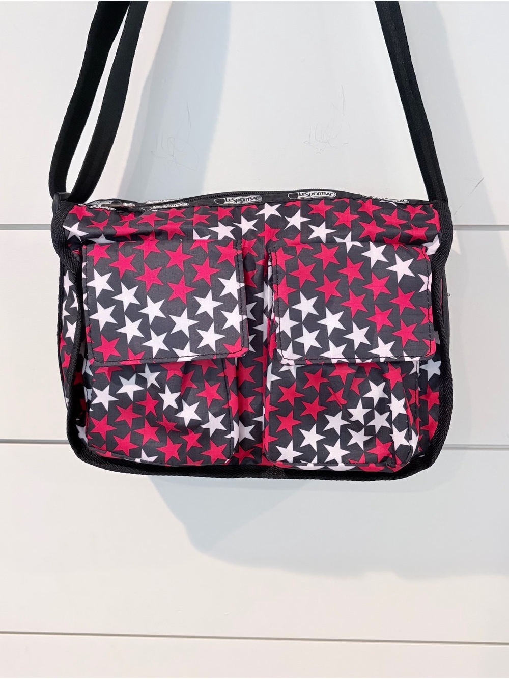 LeSportsac Y2K Starcore Crossbody Bag Indie Sleaze Retro Messenger Americana USA - Picture 3 of 12